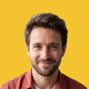 Portrait d'Anthony, auteur d'Ici Comment Faire (illustration générée par IA)