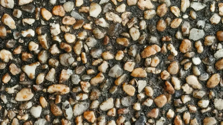 Comment faire du béton désactivé à la bétonnière : surface de béton désactivé aux gravillons apparents